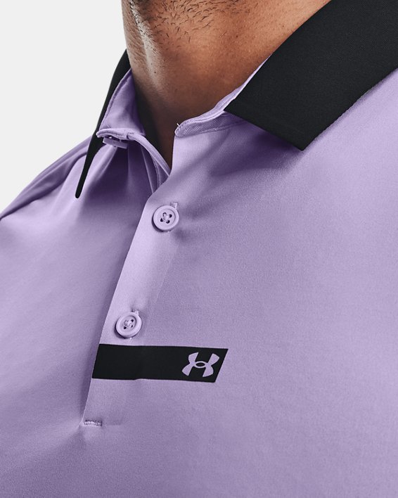 Men's UA RUSH™ Bonded Polo, Purple, pdpMainDesktop image number 4